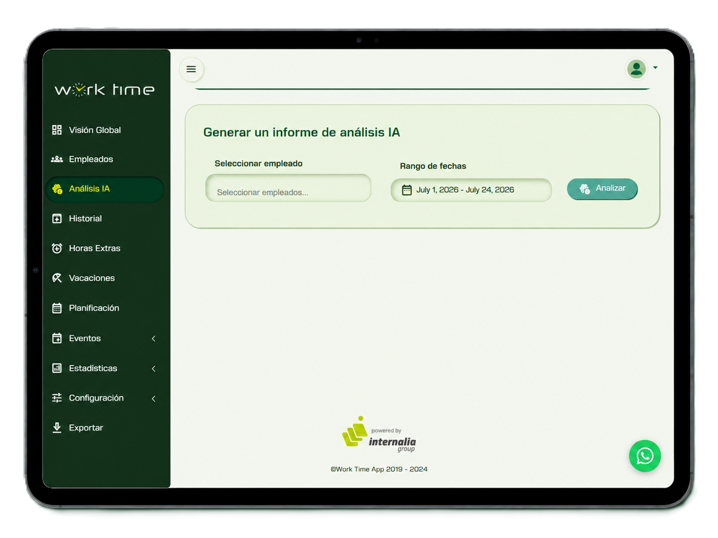 AI tablet internalia reports